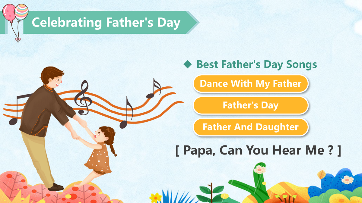 Free Father's Day Greeting PowerPoint Template
